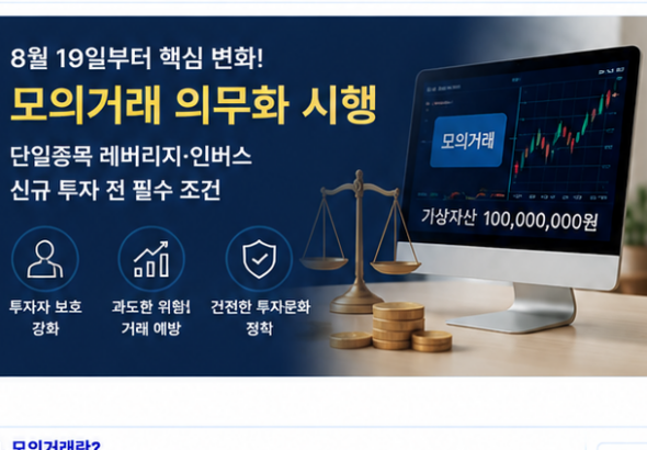 모의거래 8월 19일 단일종목 레버리지 인버스 투자조건 설명 이미지